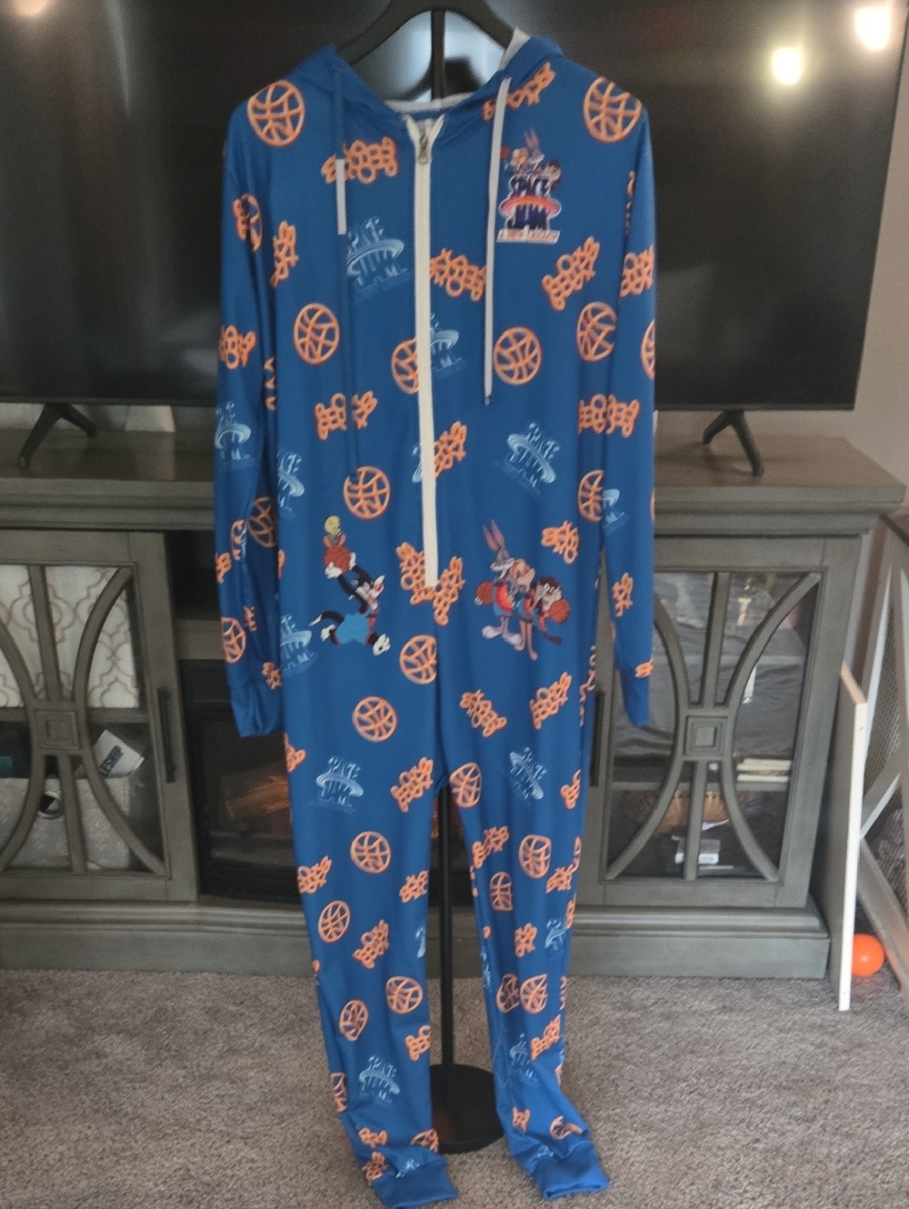 Blue Space Jam Onsie For Adults.